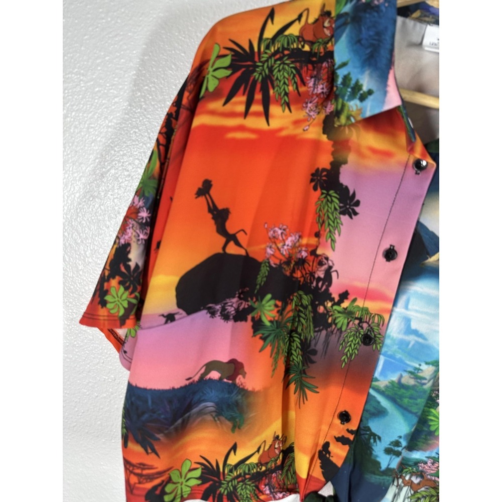 Disney Lion King Button Shirt Womens 12 Multicolor ASOS‎ Design Tie Front - Picture 4 of 8